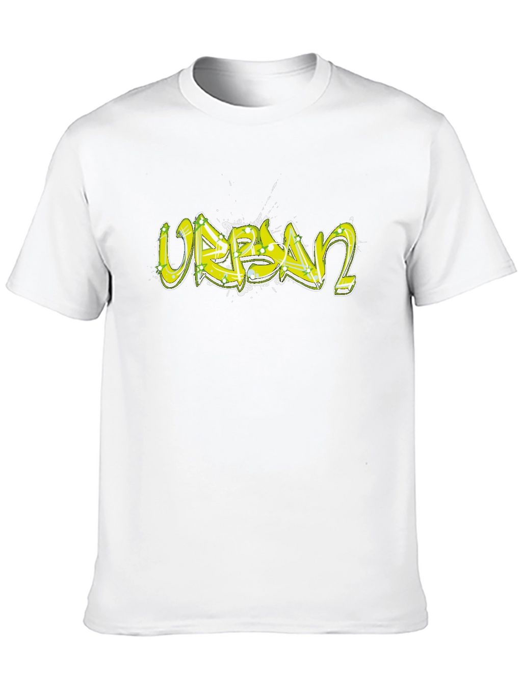 Urban Graffiti Graphic Black T-Shirt