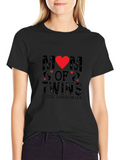 Mom of Twins T-Shirt - Classic Overachiever Tee