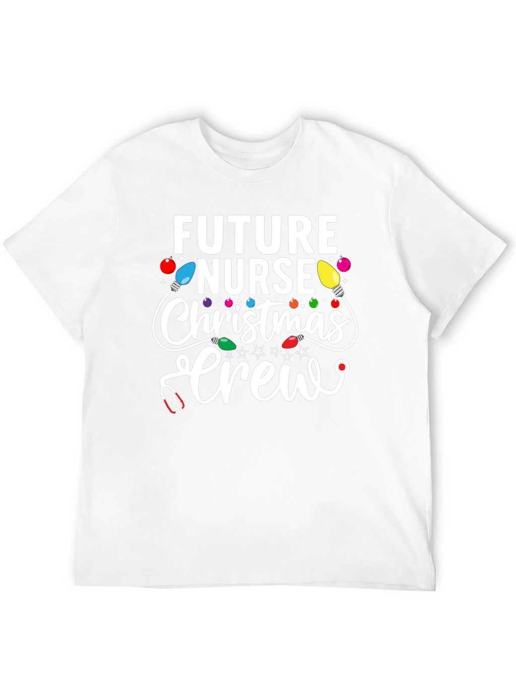 Future Nurse Christmas Crew Graphic Tee