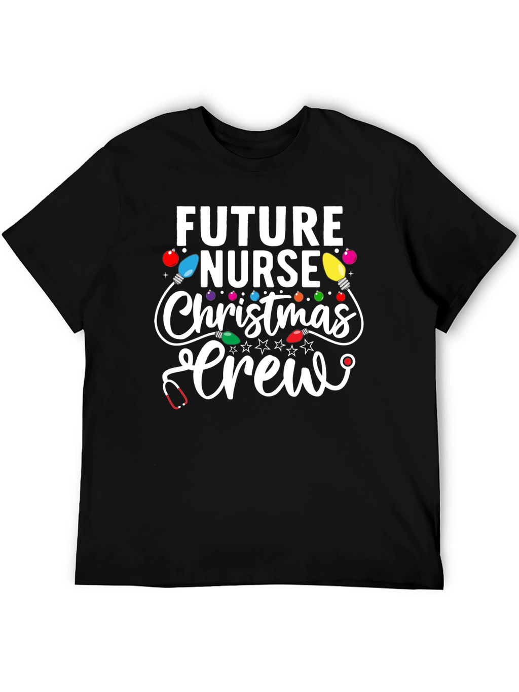 Future Nurse Christmas Crew Graphic Tee
