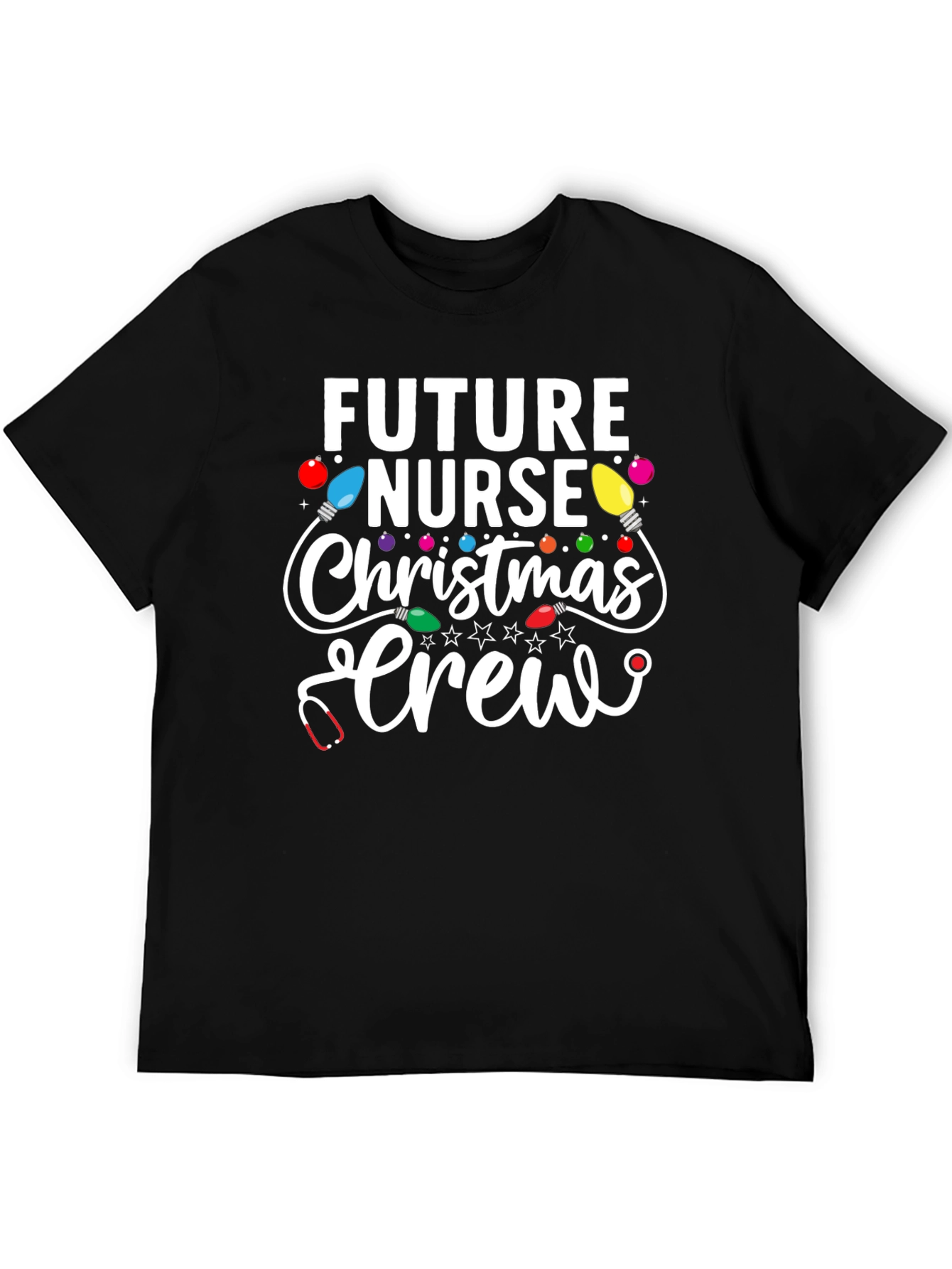Future Nurse Christmas Crew Graphic Tee