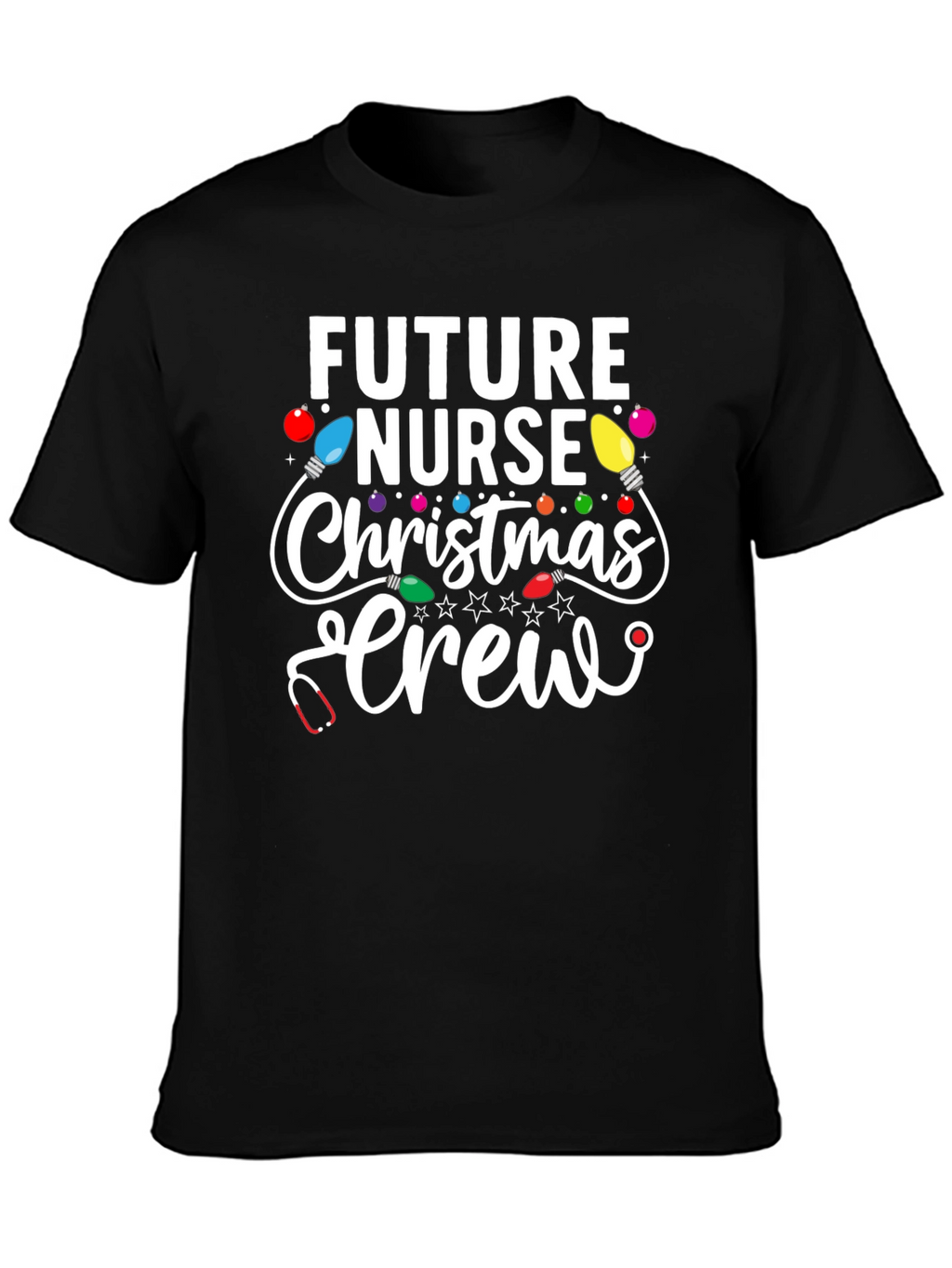 Future Nurse Christmas Crew Graphic Tee