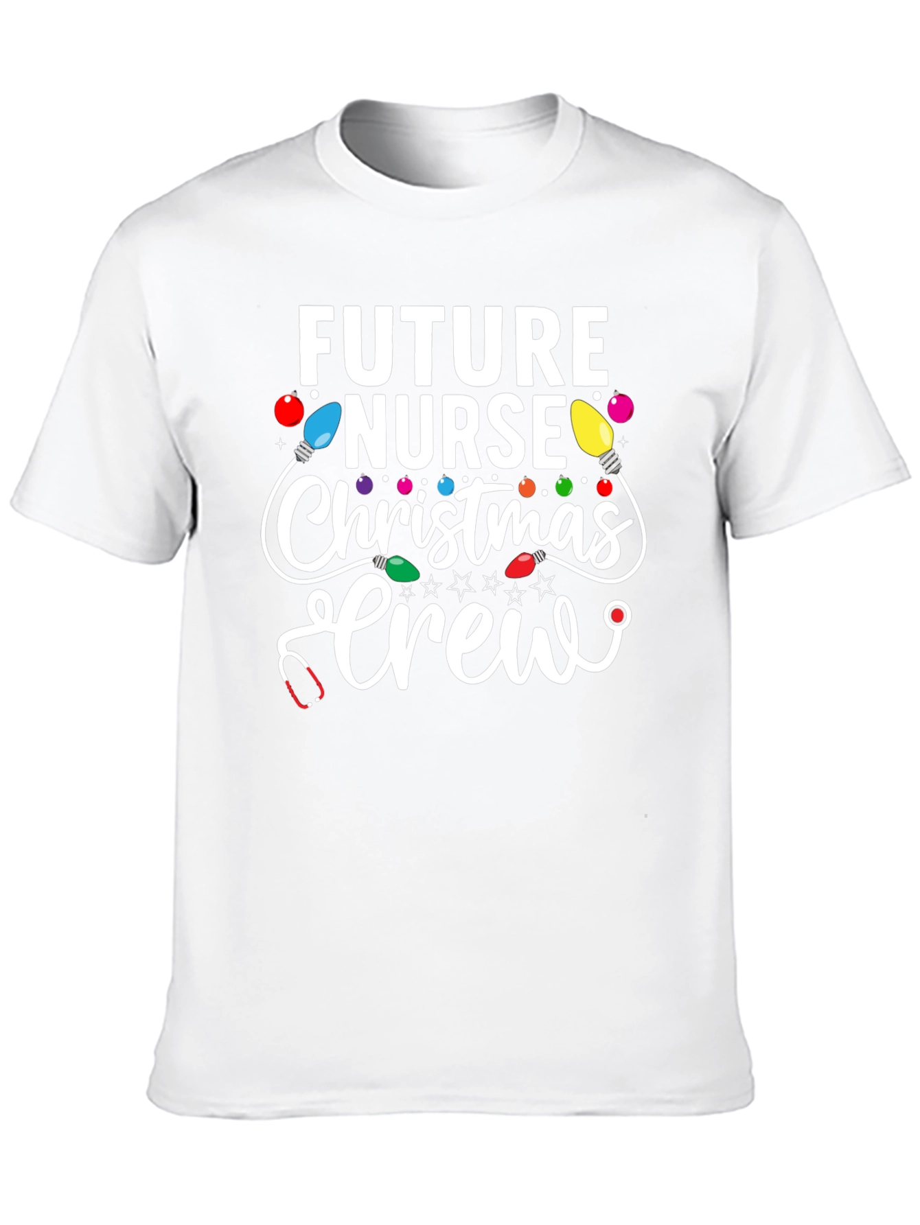 Future Nurse Christmas Crew Graphic Tee
