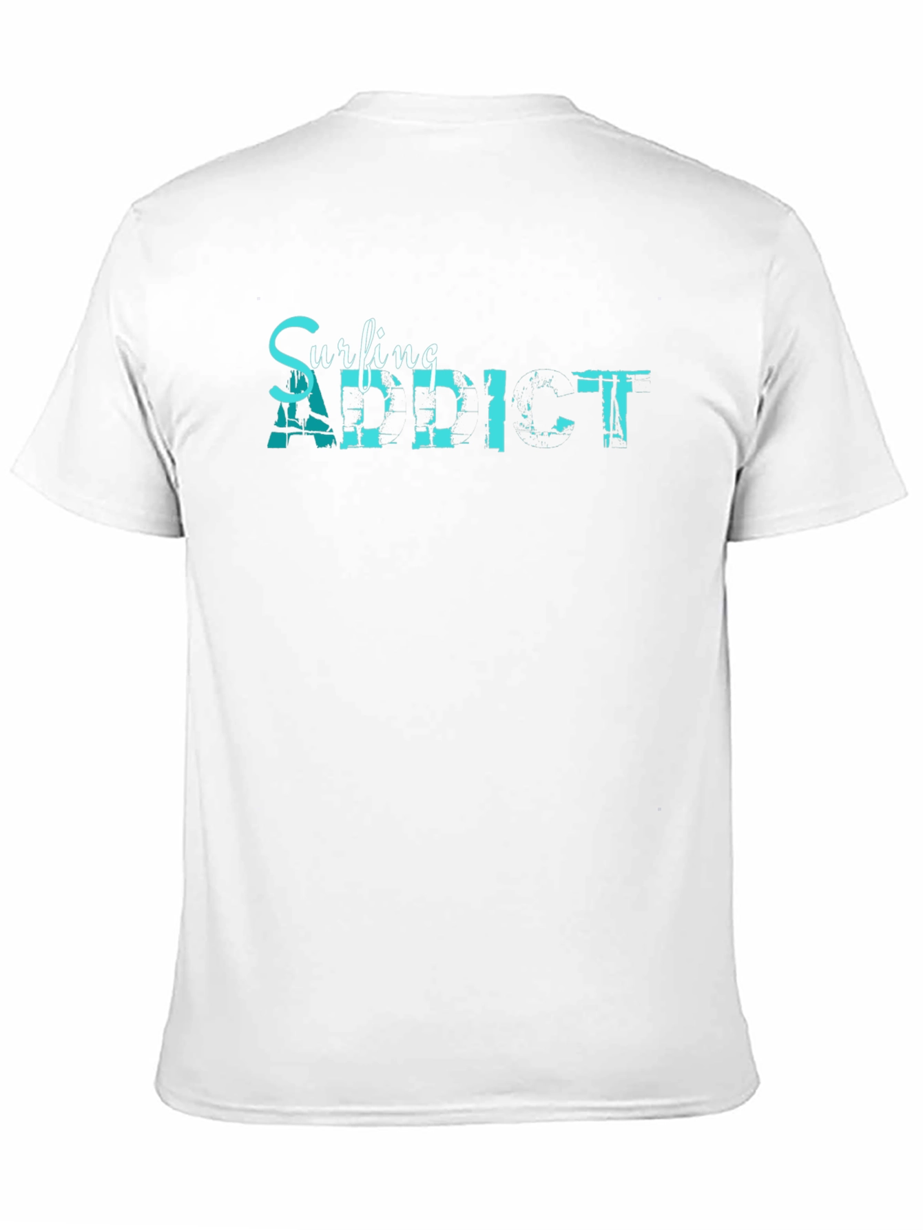 Surfing Addict Graphic Tee - Mens Black T-Shirt