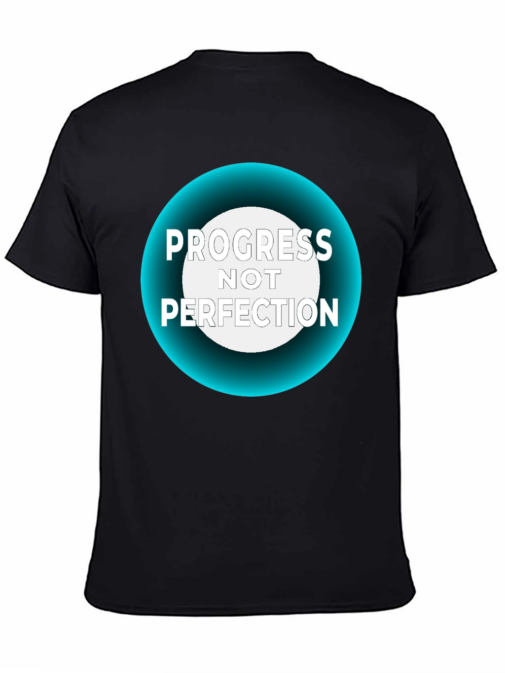 Progress Not Perfection Black T-Shirt