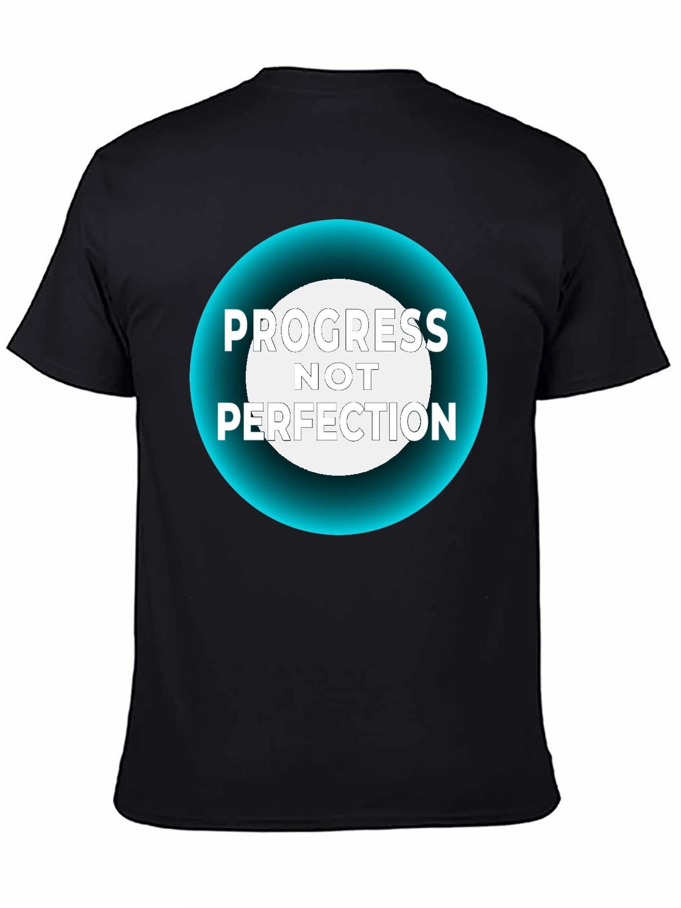 Progress Not Perfection Black T-Shirt