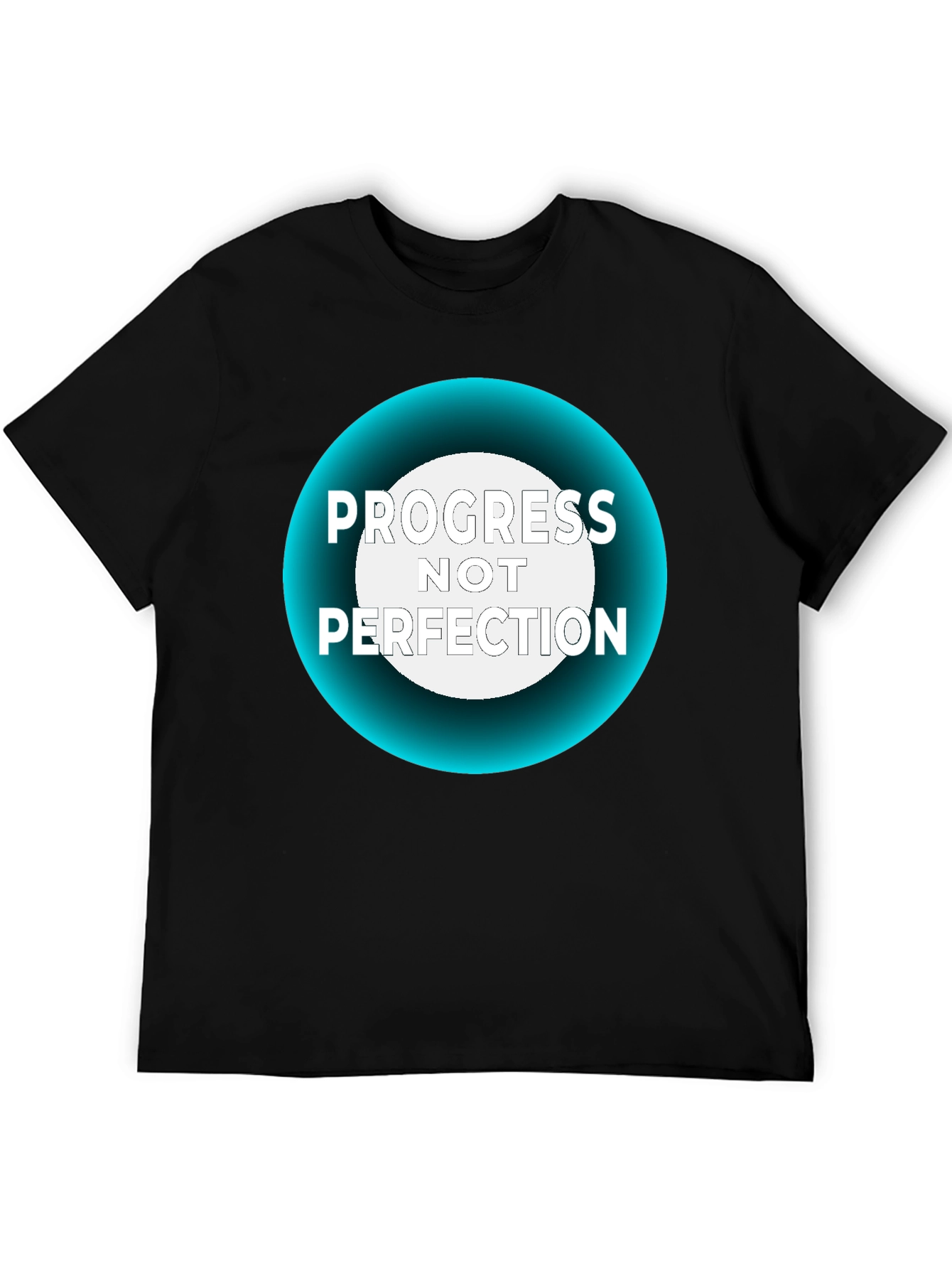 Progress Not Perfection Black T-Shirt