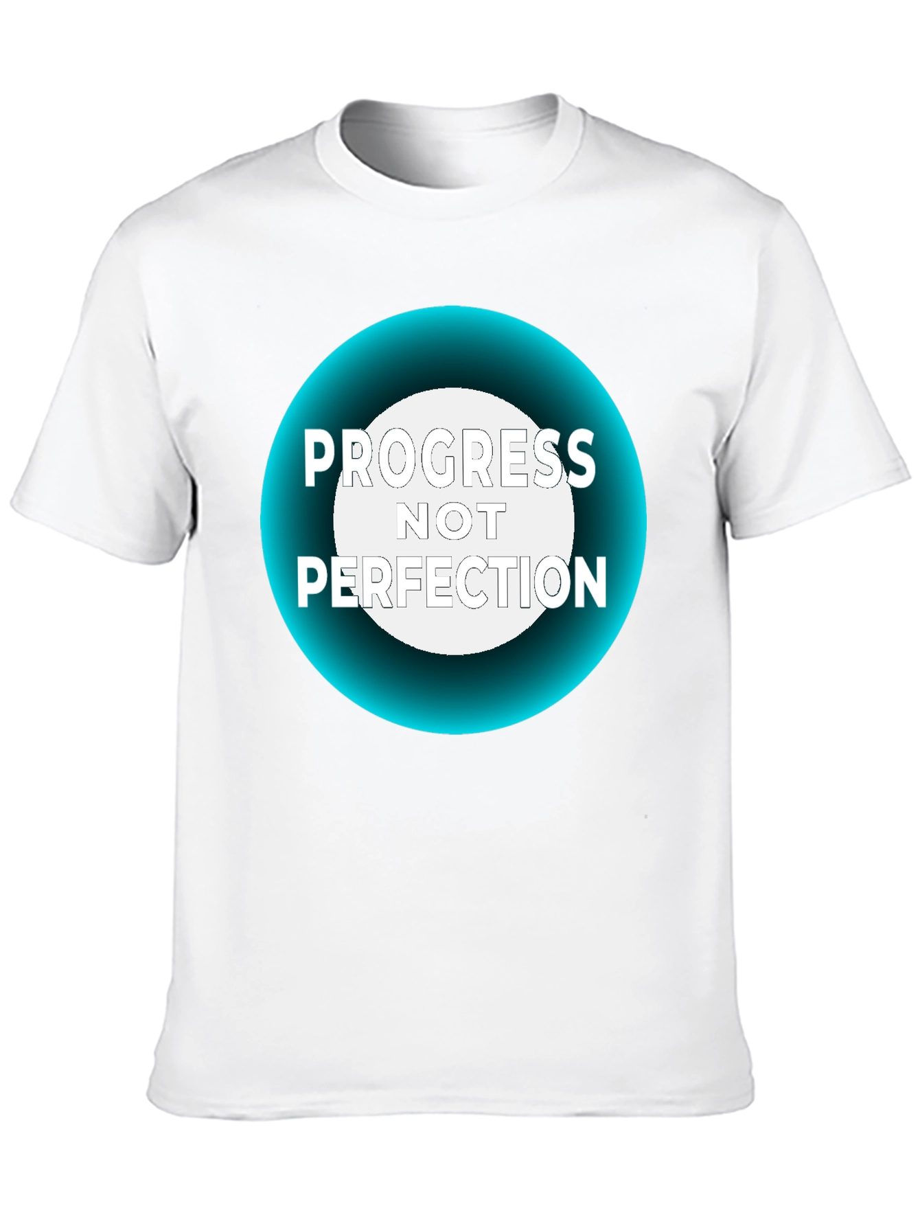 Progress Not Perfection Black T-Shirt
