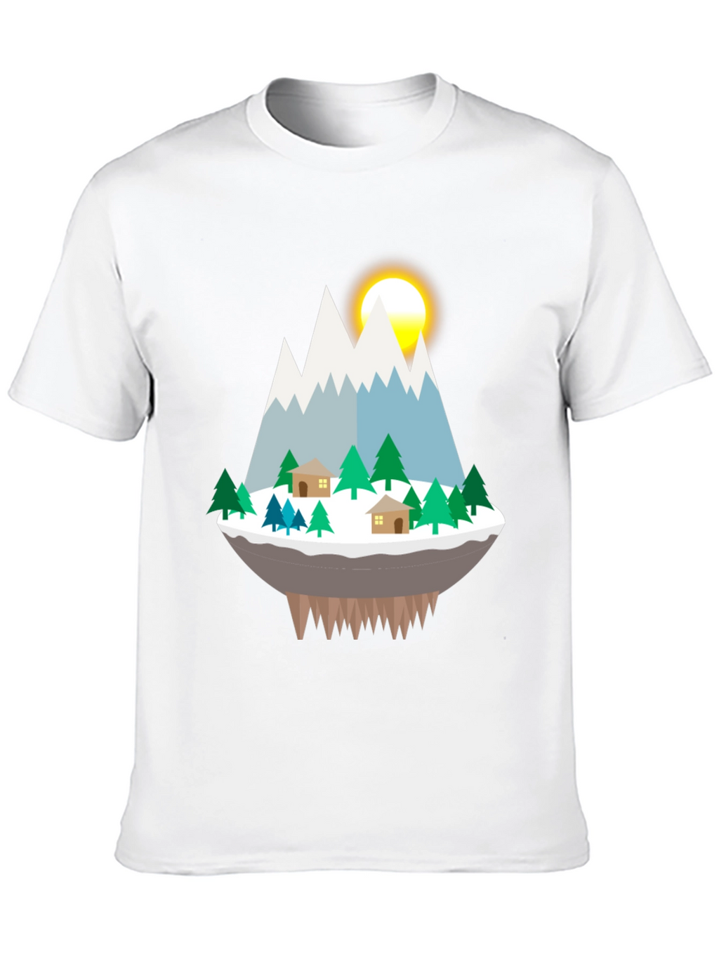 Mountain Island Graphic Tee - Black