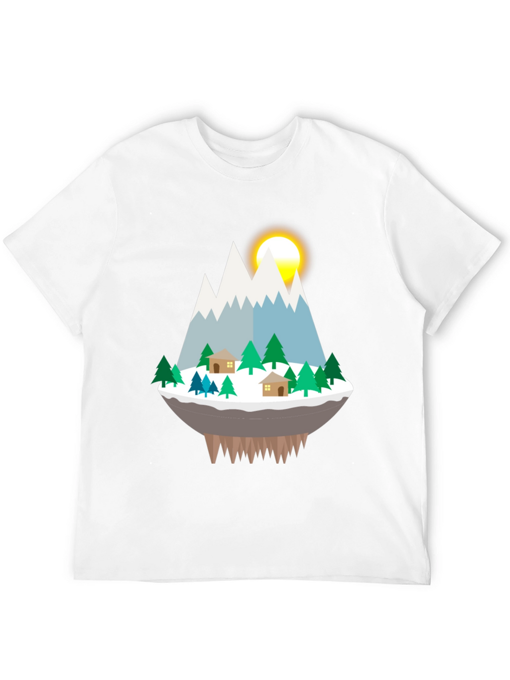 Mountain Island Graphic Tee - Black
