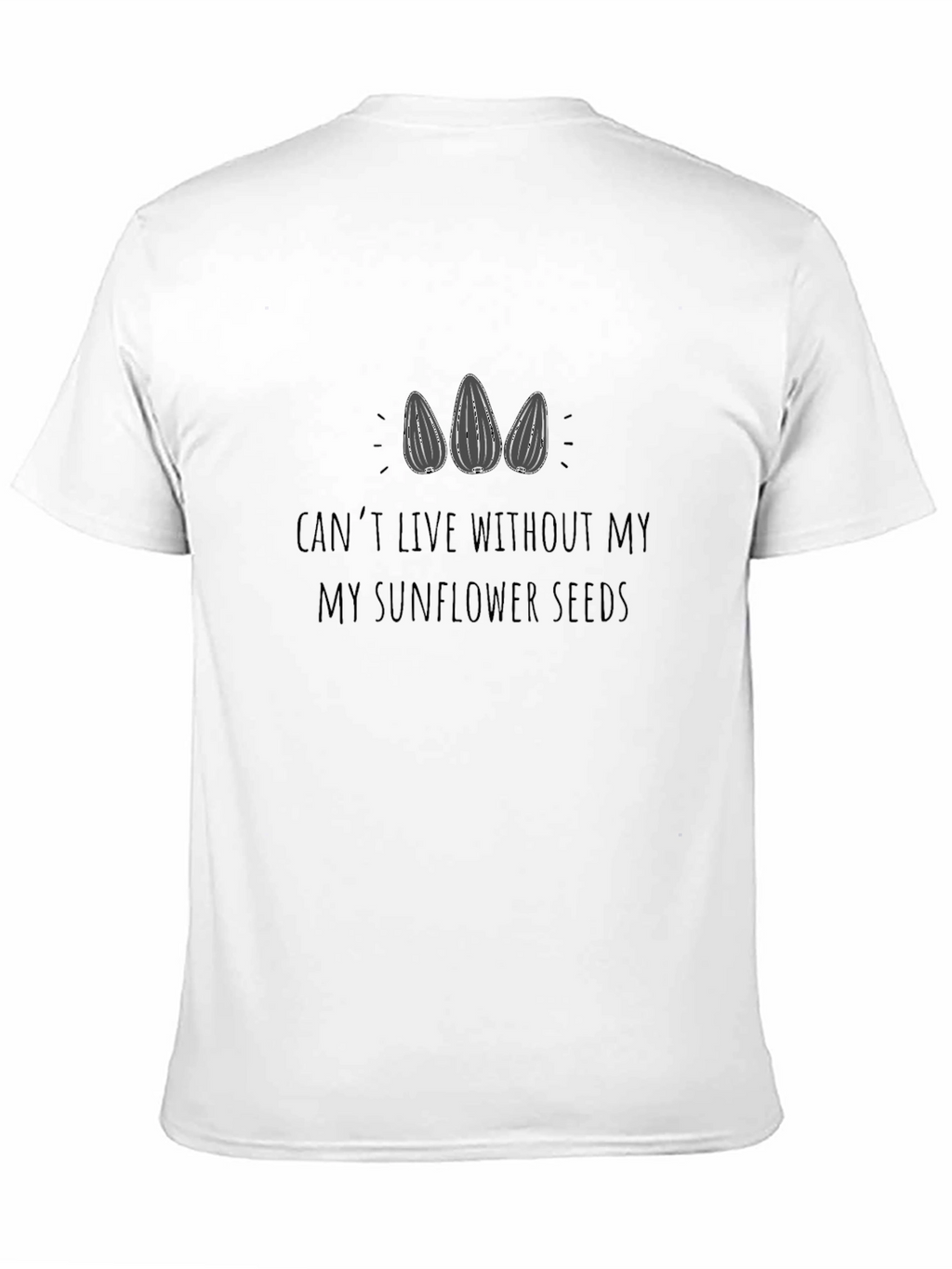 Sunflower Seed T-Shirt - Black Casual Tee