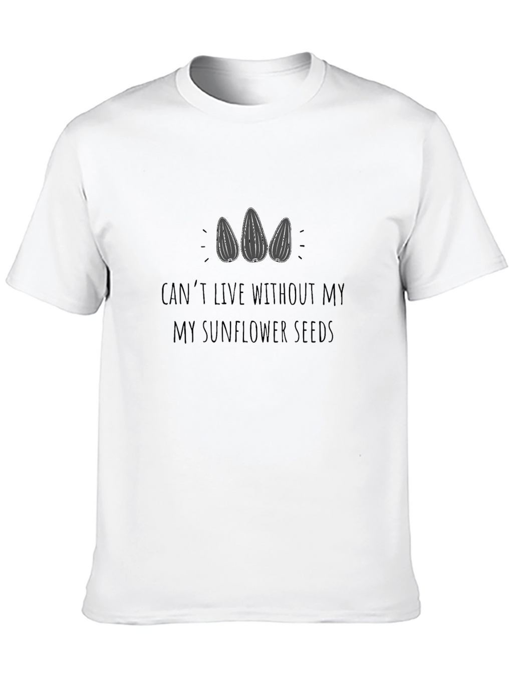 Sunflower Seed T-Shirt - Black Casual Tee