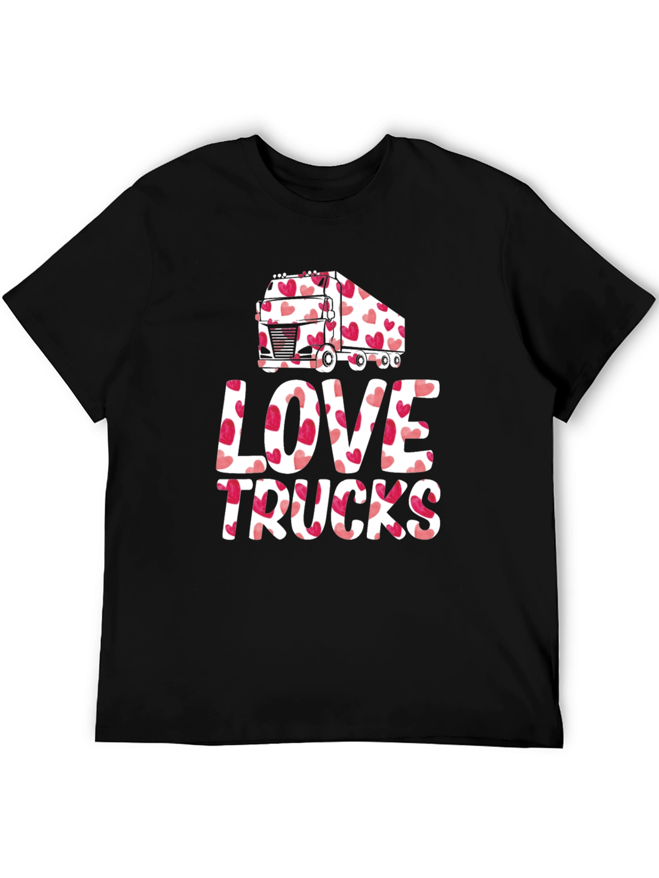 Love Trucks Valentines Day T-Shirt