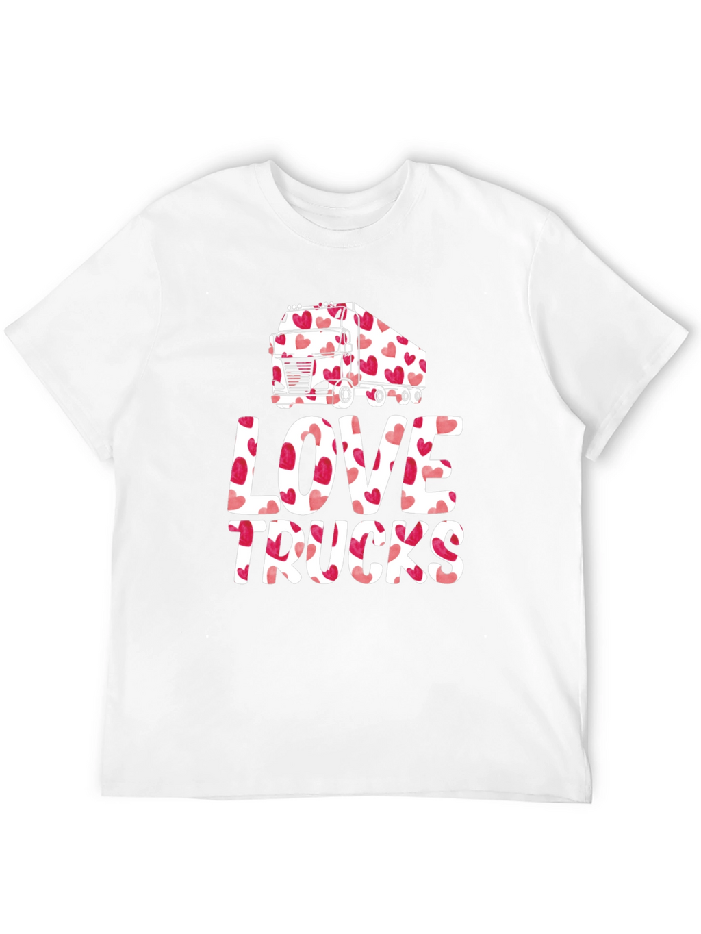 Love Trucks Valentines Day T-Shirt