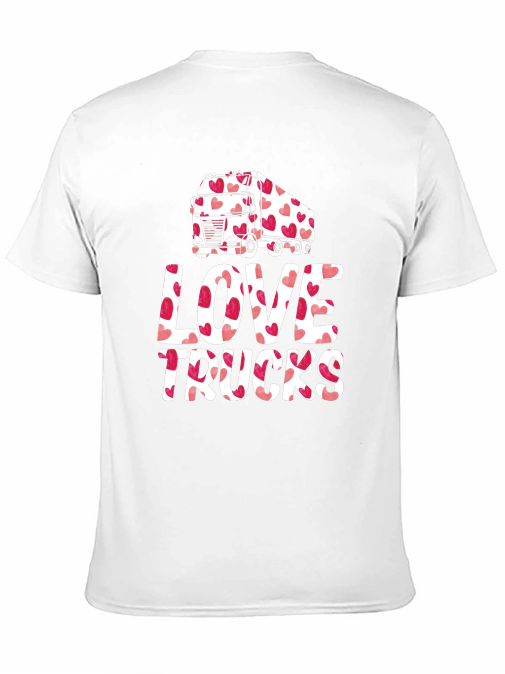 Love Trucks Valentines Day T-Shirt
