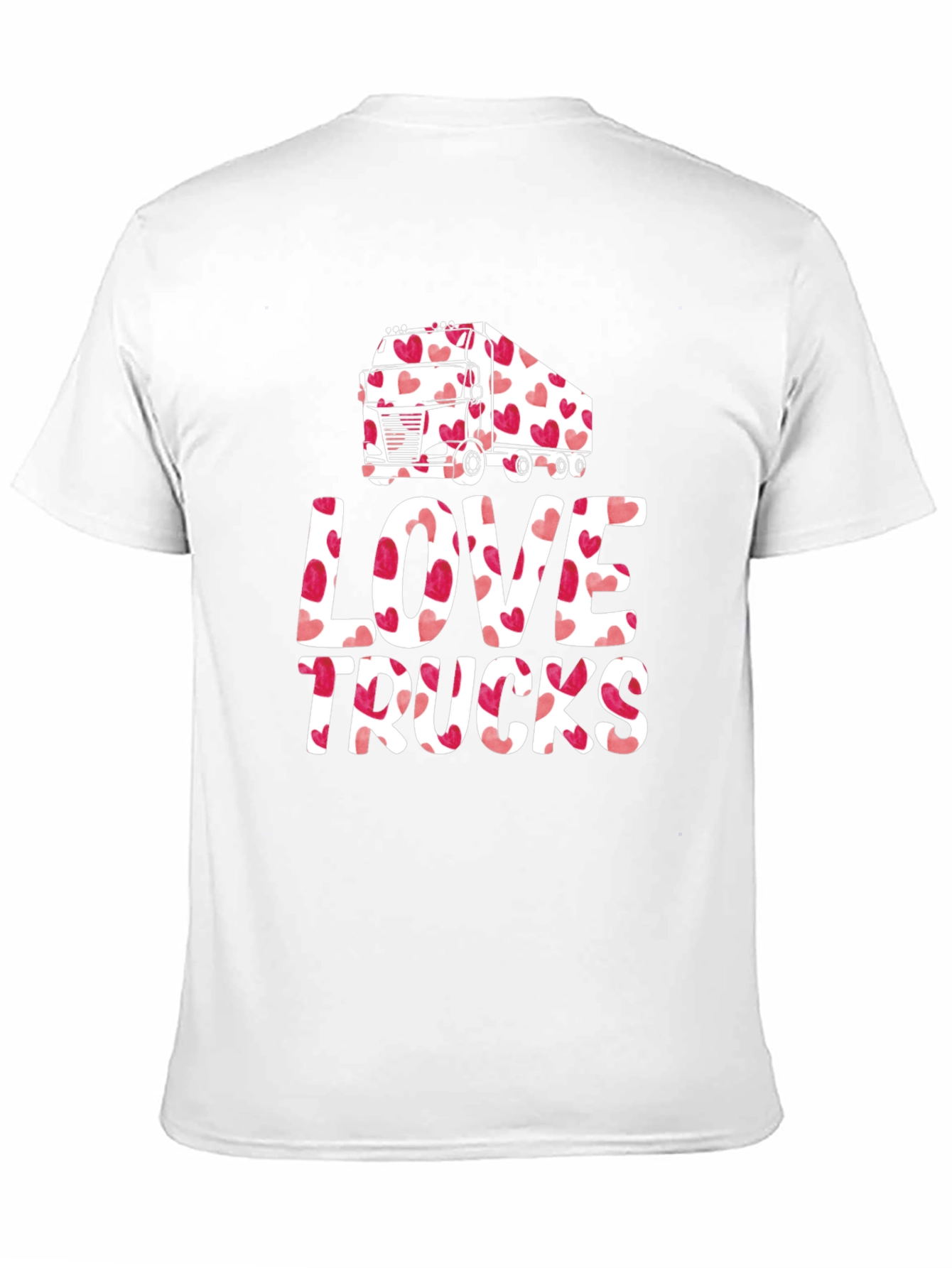Love Trucks Valentines Day T-Shirt
