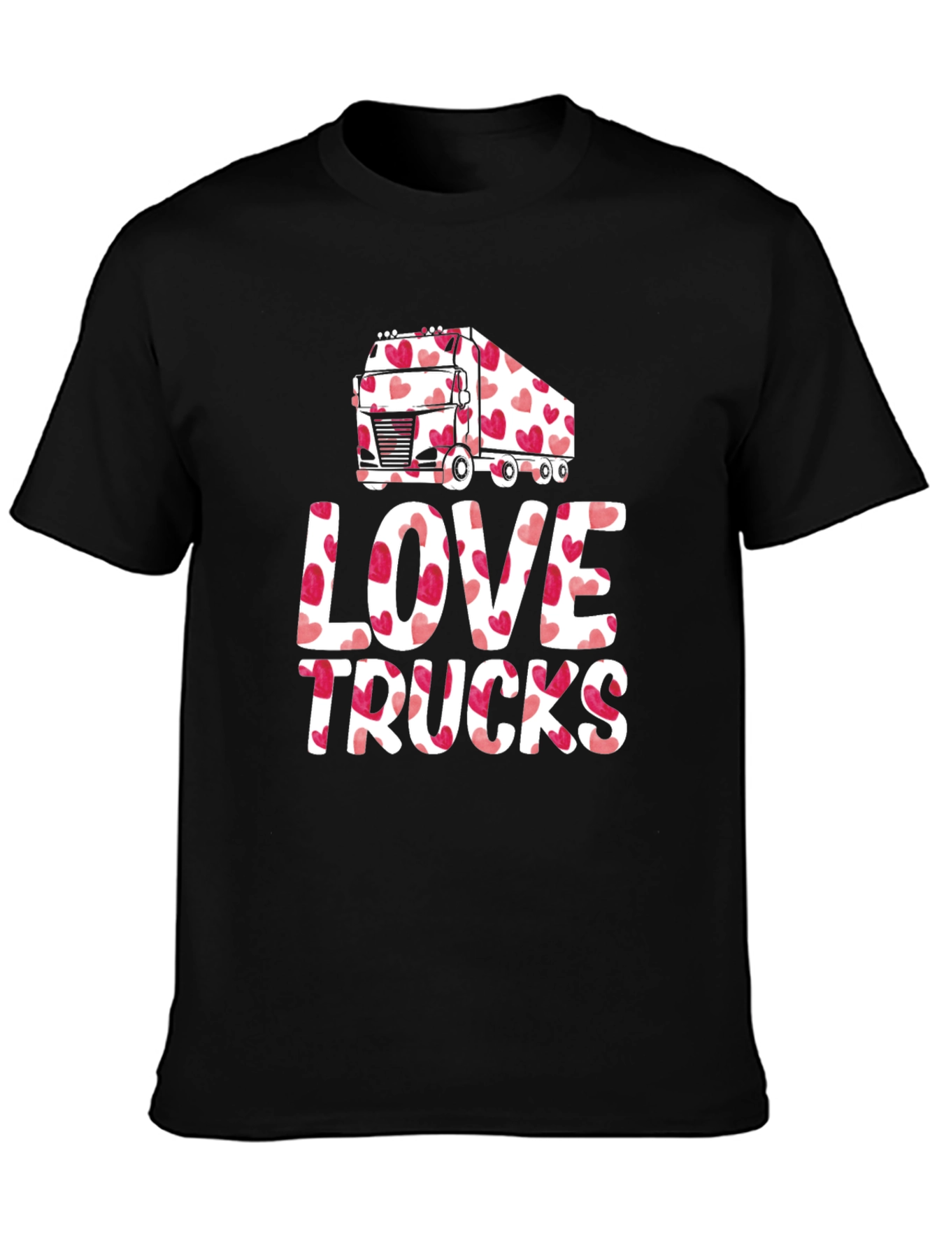 Love Trucks Valentines Day T-Shirt