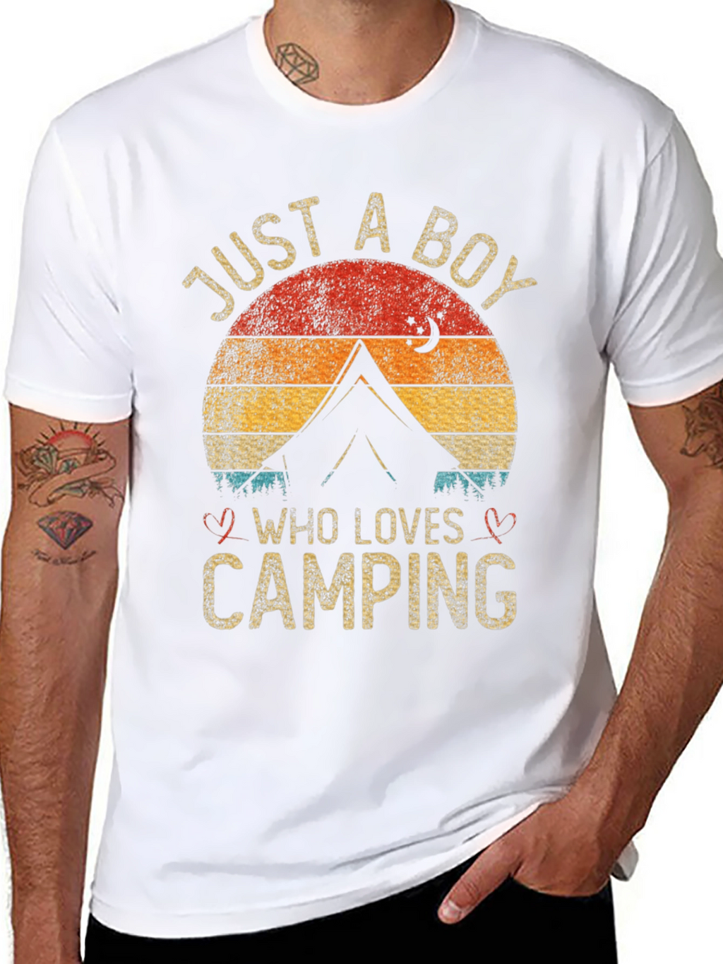 Just A Boy Who Loves Camping T-Shirt