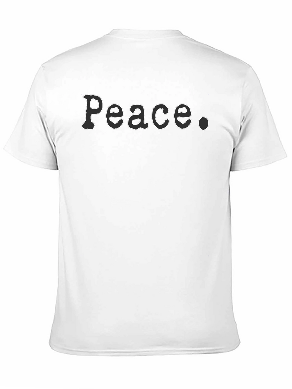 Peace Graphic Tee - Relaxed Fit Black T-Shirt
