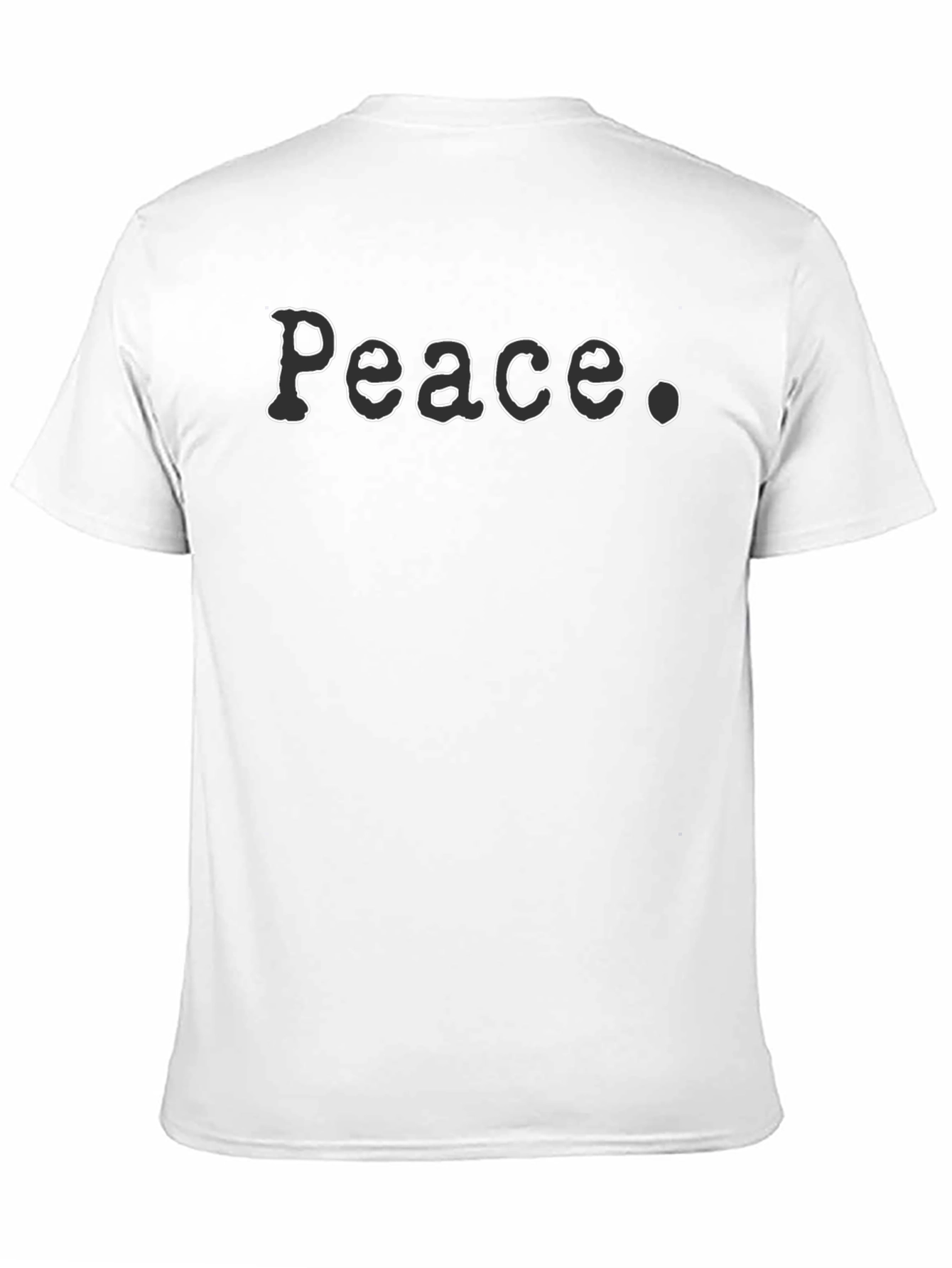 Peace Graphic Tee - Relaxed Fit Black T-Shirt