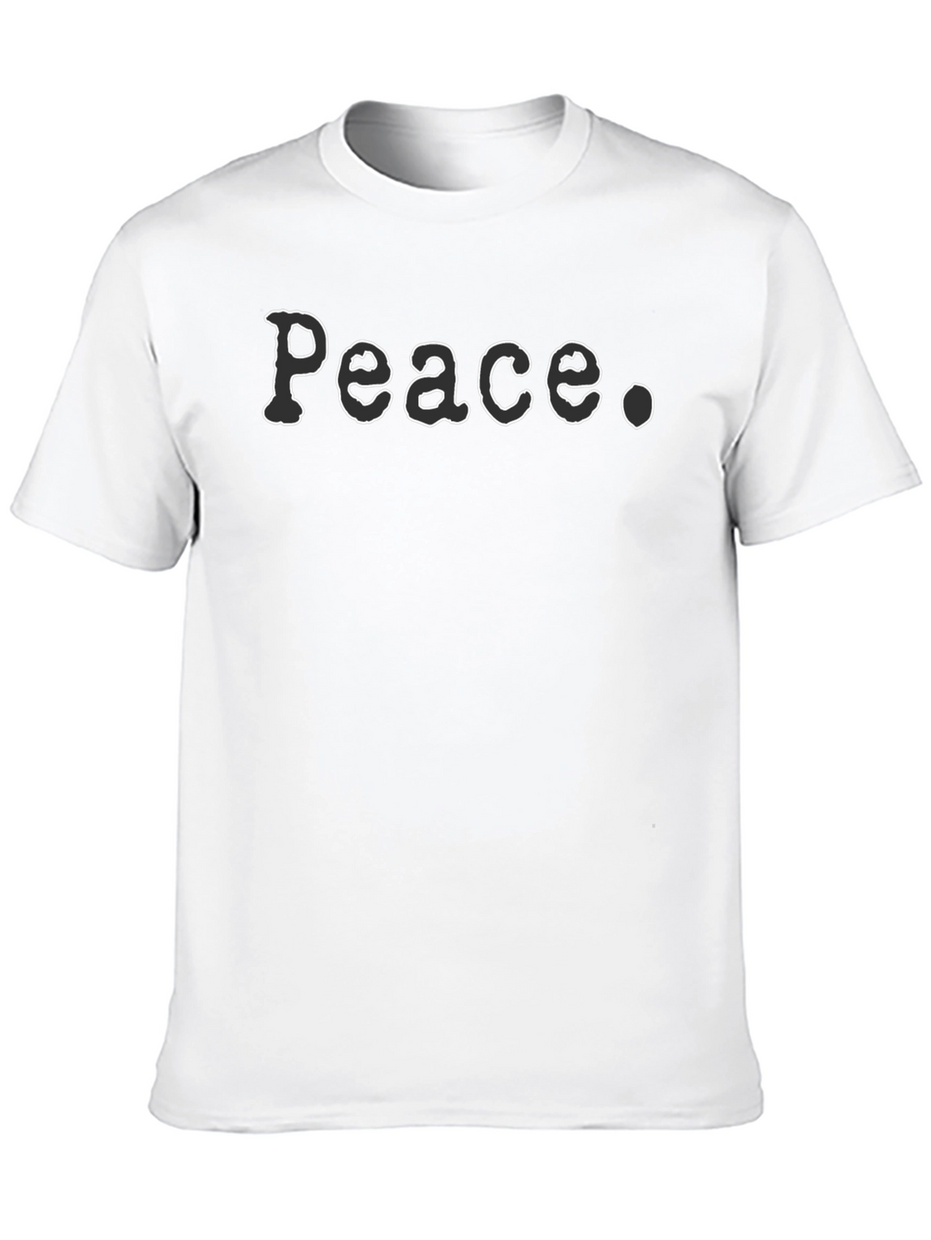 Peace Graphic Tee - Relaxed Fit Black T-Shirt
