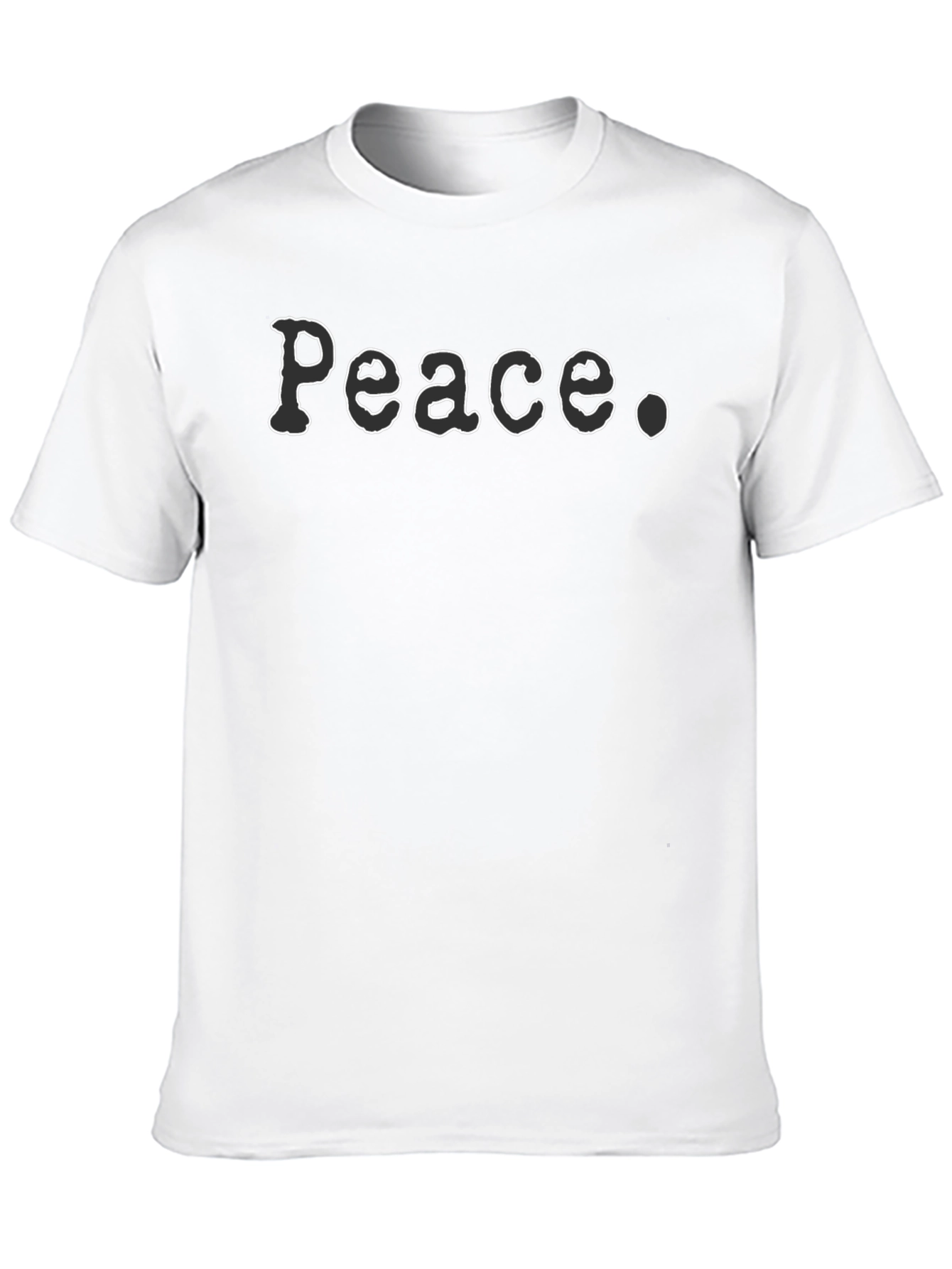 Peace Graphic Tee - Relaxed Fit Black T-Shirt