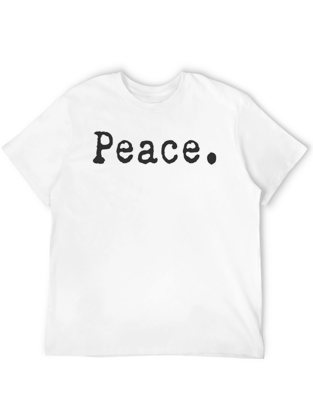 Peace Graphic Tee - Relaxed Fit Black T-Shirt