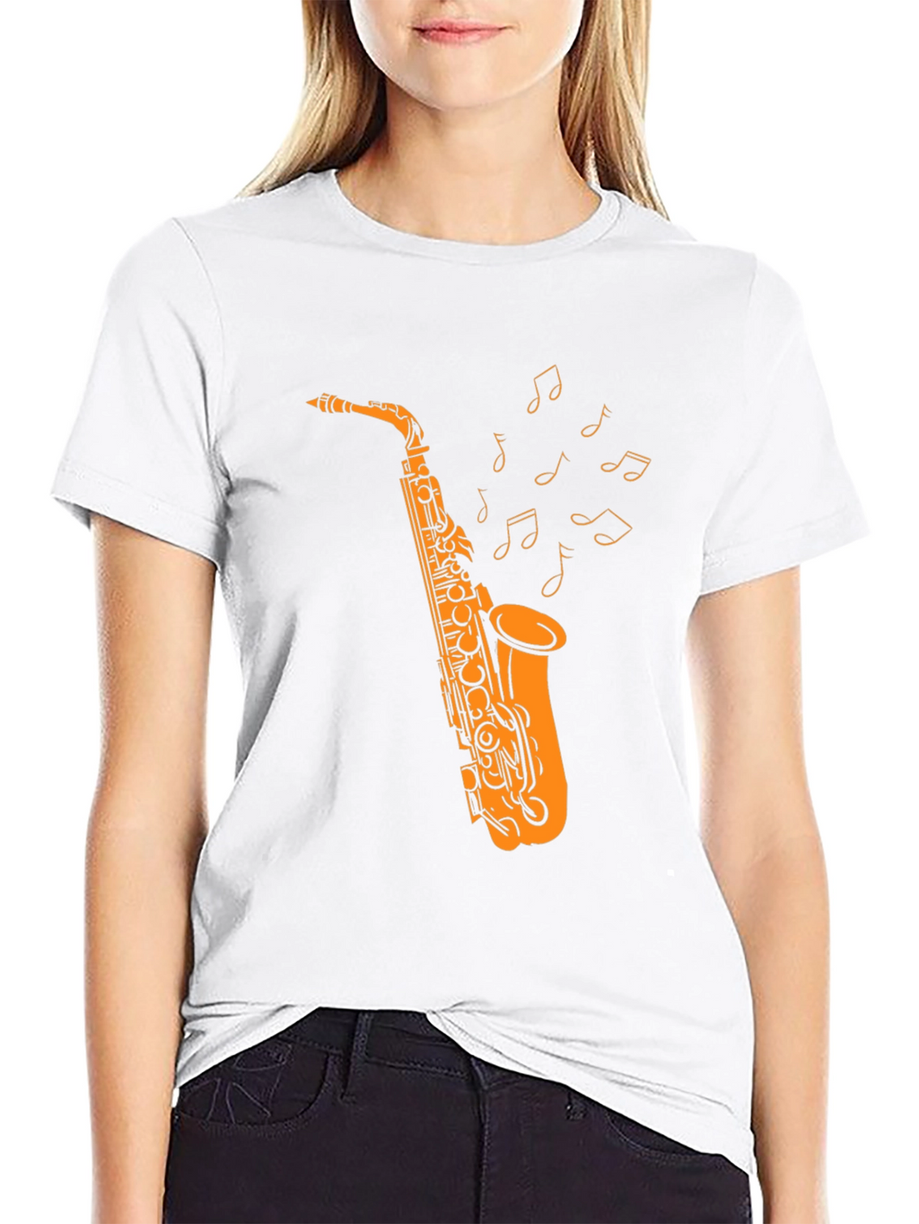 Saxophone Music T-Shirt - Black Graphic Tee