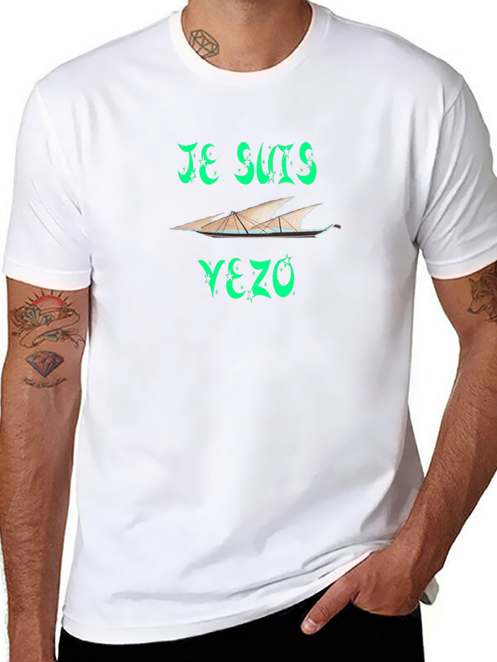 Je Suis Yezo Black T-Shirt - Unique Design