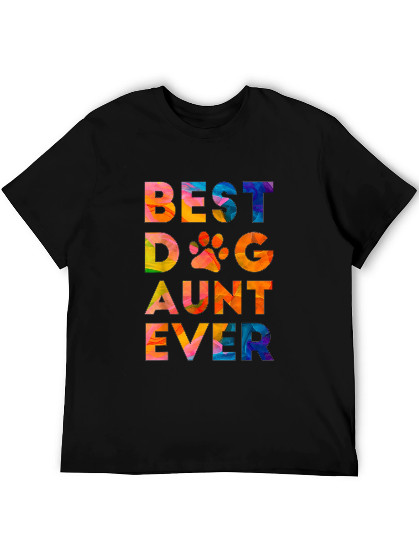 Best Dog Aunt Ever T-Shirt - Colorful Graphic Tee