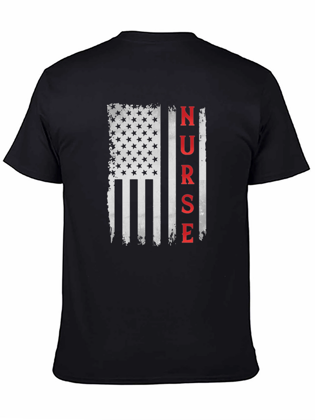 Nurse American Flag Graphic T-Shirt