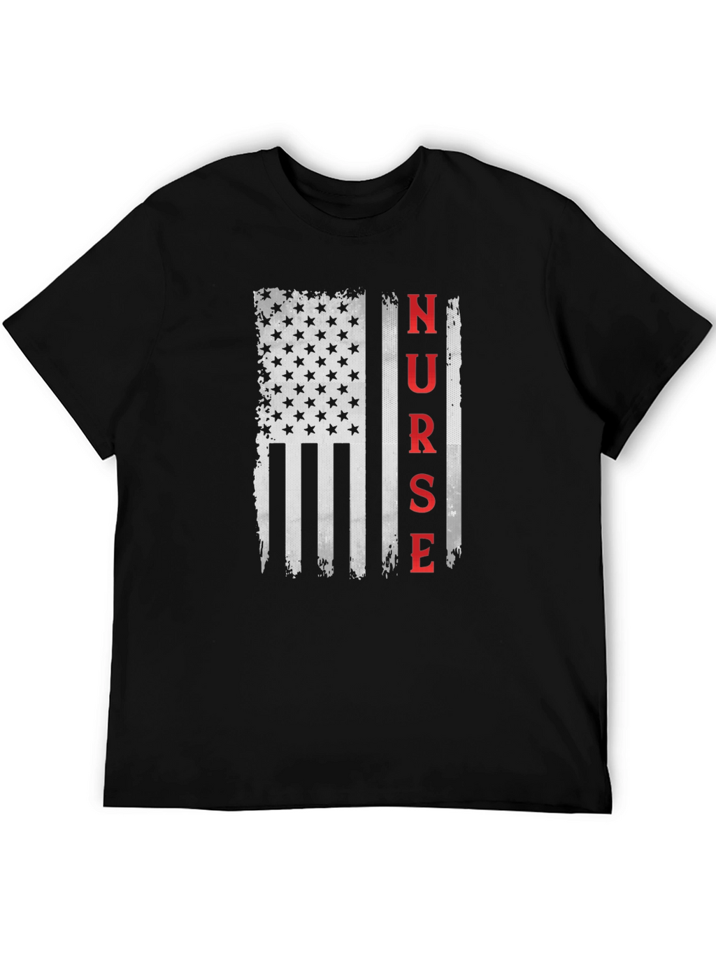 Nurse American Flag Graphic T-Shirt