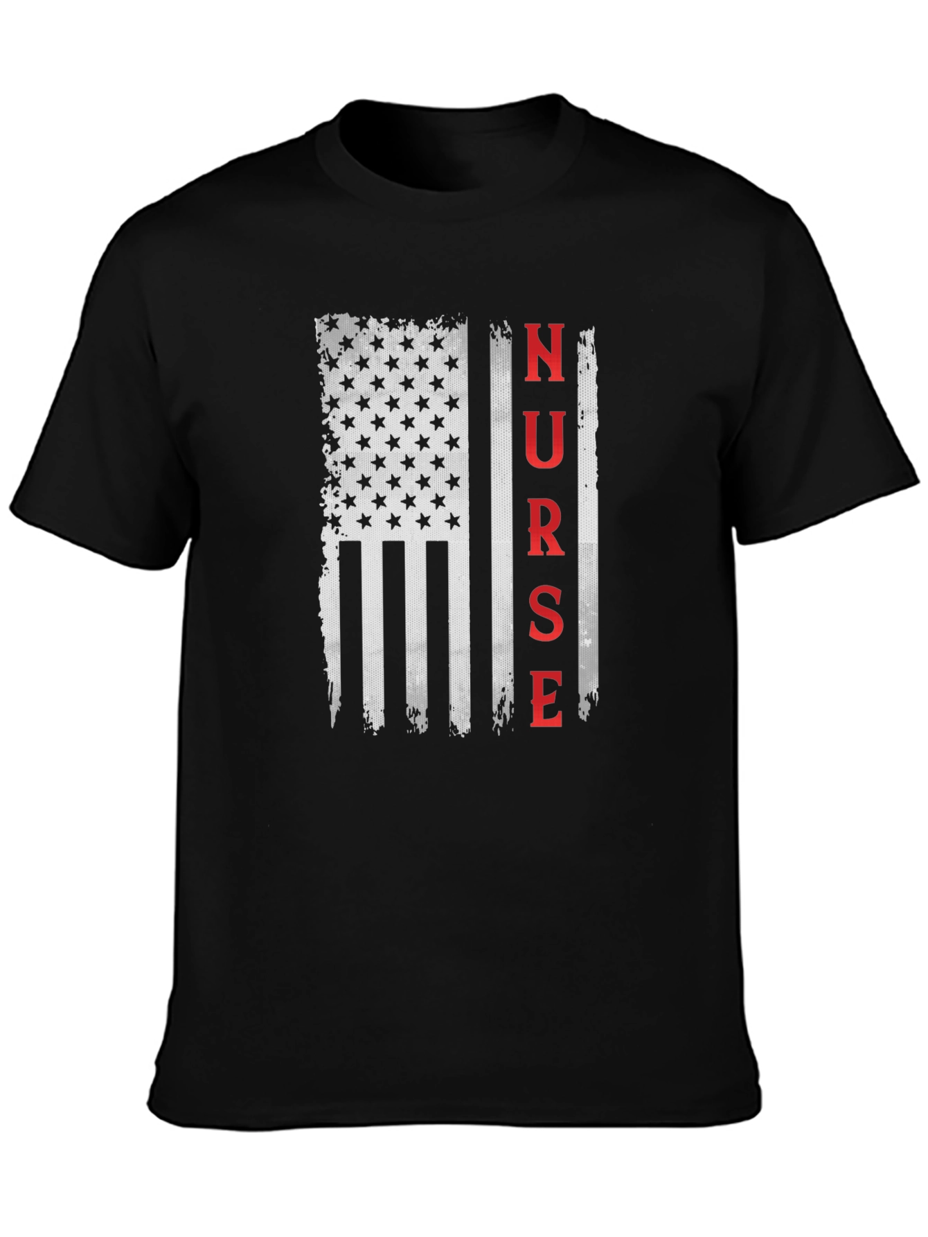 Nurse American Flag Graphic T-Shirt