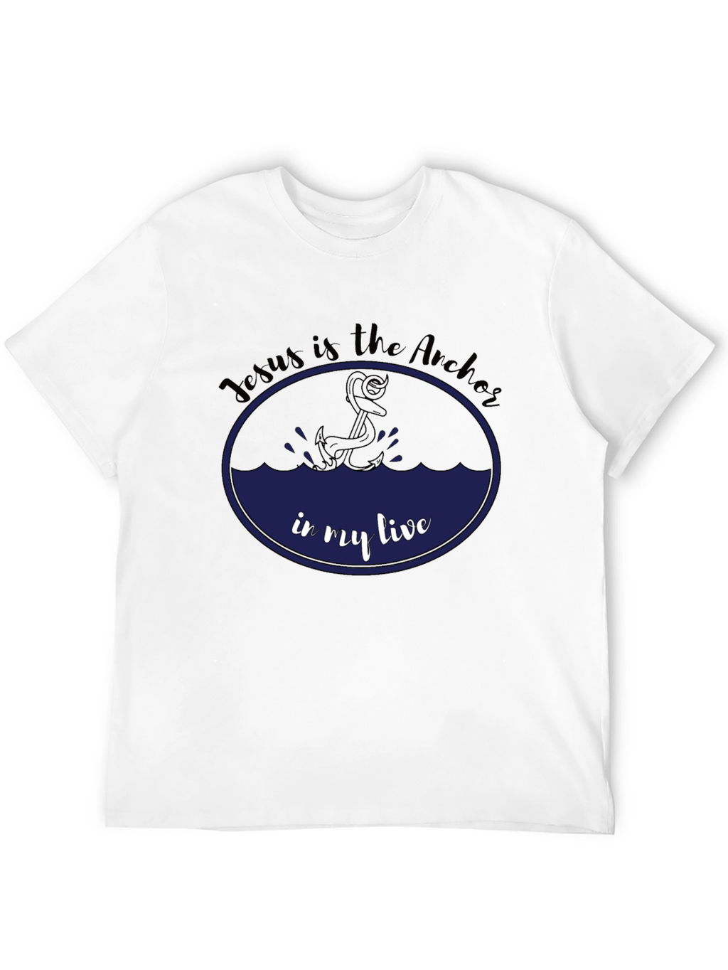 Jesus is the Anchor Black T-Shirt