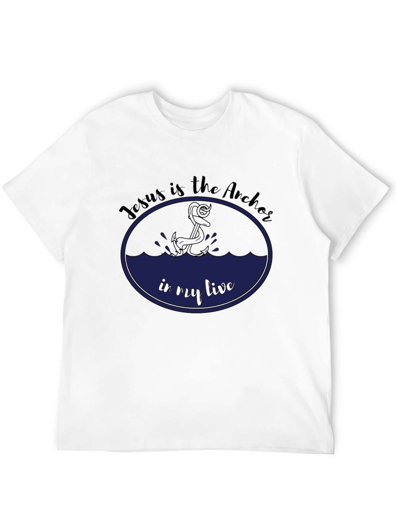 Jesus is the Anchor Black T-Shirt