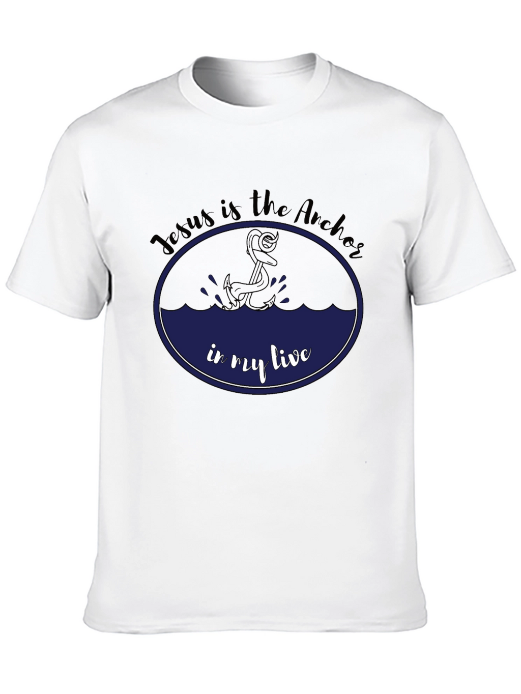 Jesus is the Anchor Black T-Shirt