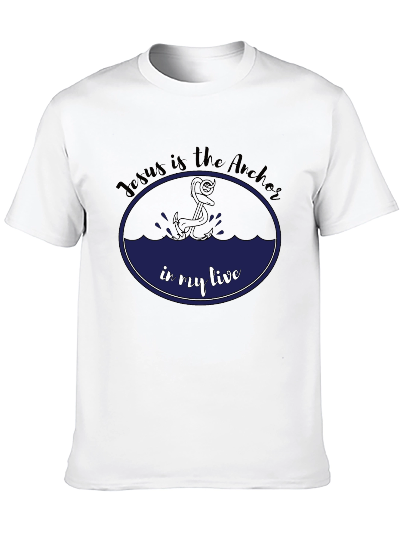 Jesus is the Anchor Black T-Shirt