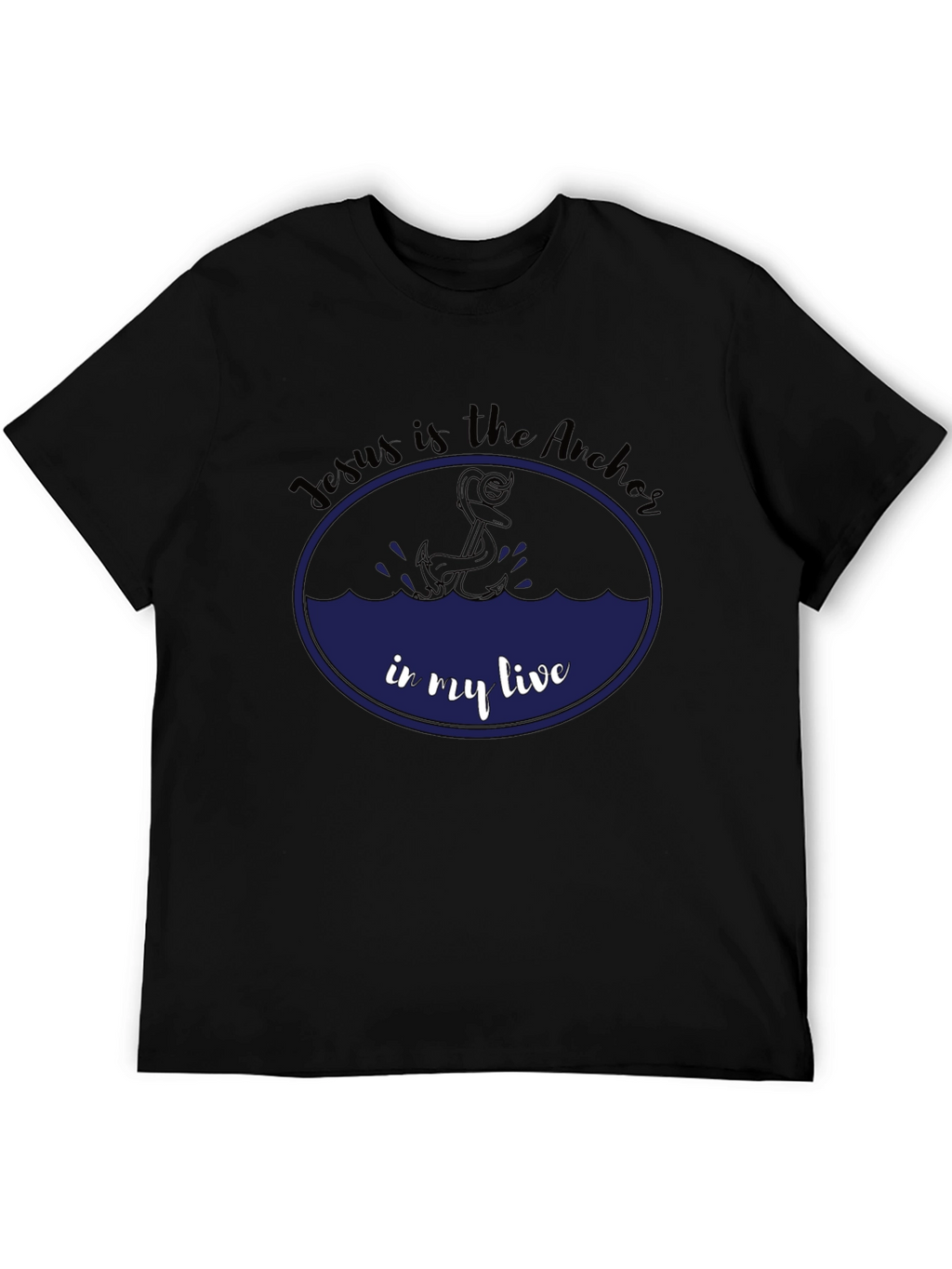 Jesus is the Anchor Black T-Shirt