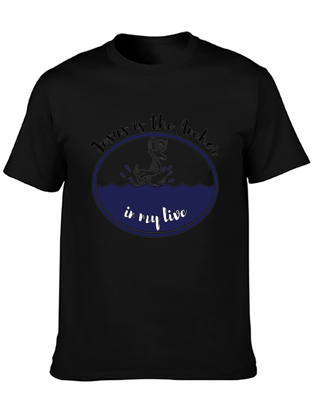 Jesus is the Anchor Black T-Shirt