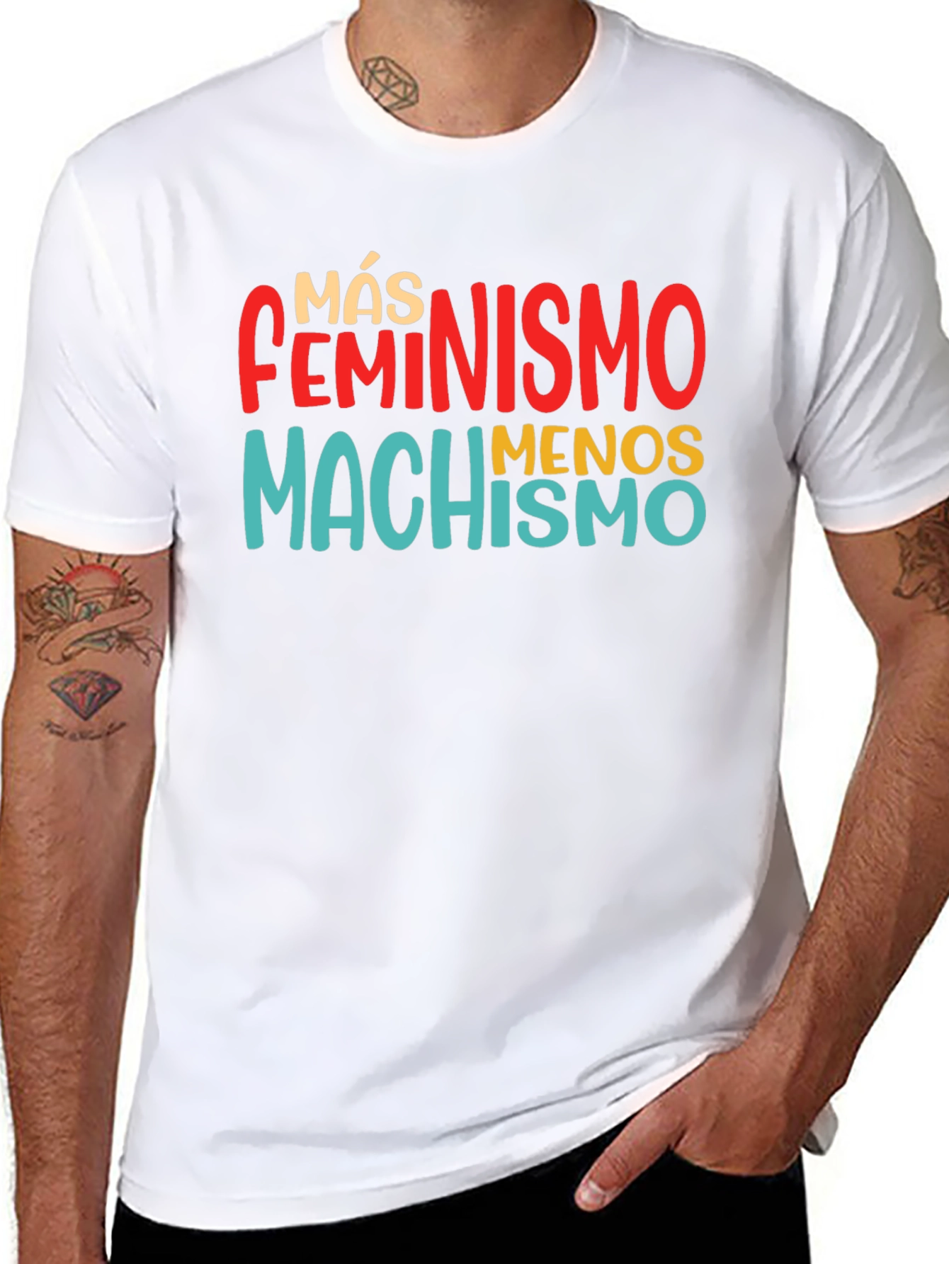 Más Feminismo Menos Machismo T-Shirt