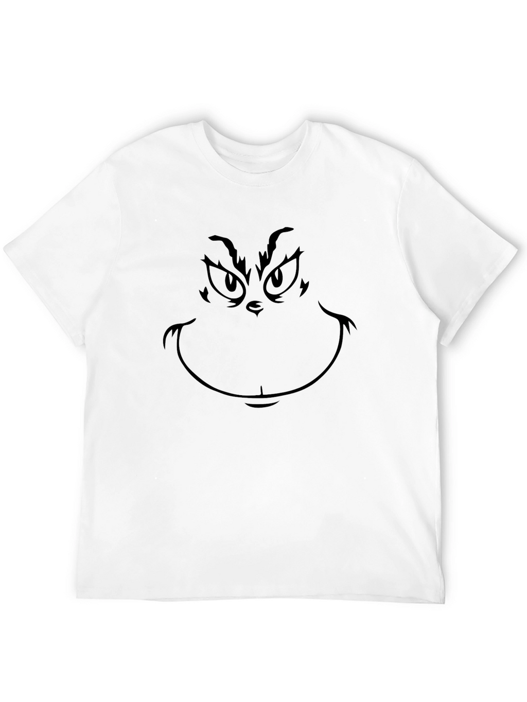 Grinch Face Graphic Tee - Black
