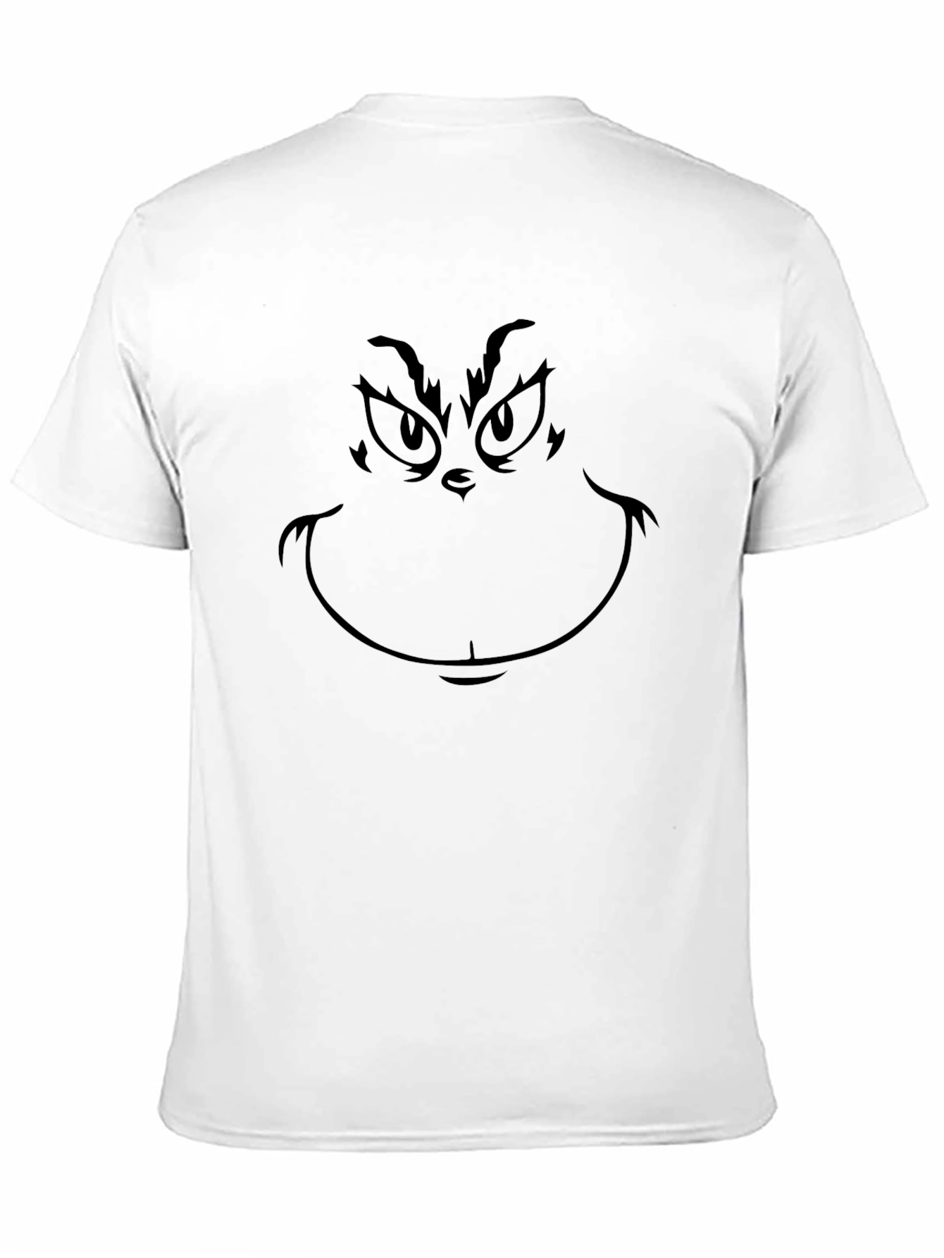 Grinch Face Graphic Tee - Black