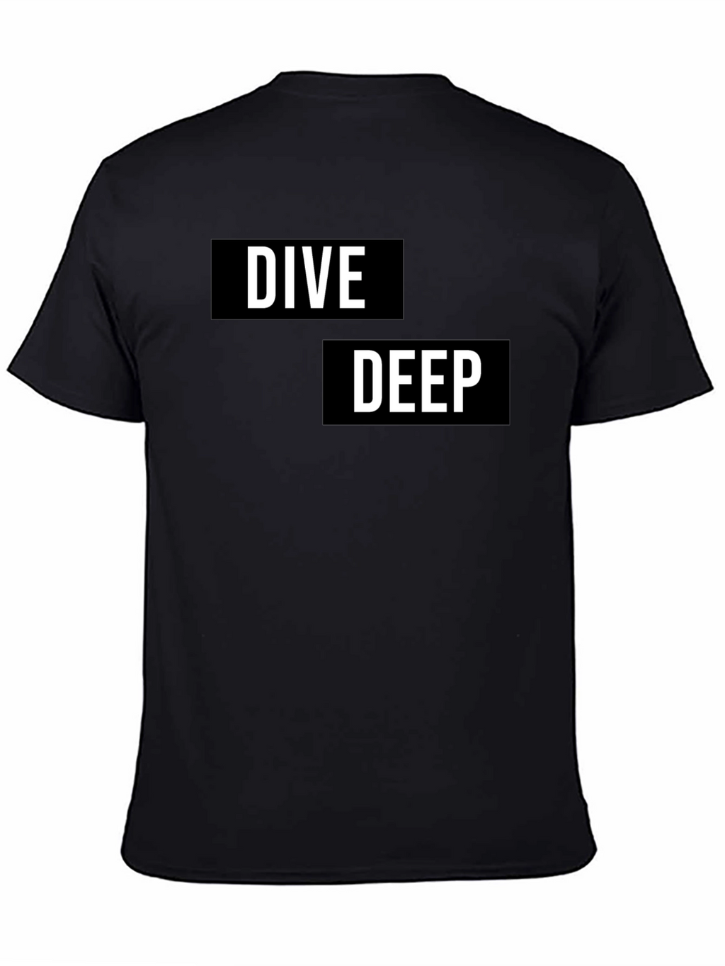Dive Deep Graphic T-Shirt - Black Cotton Tee