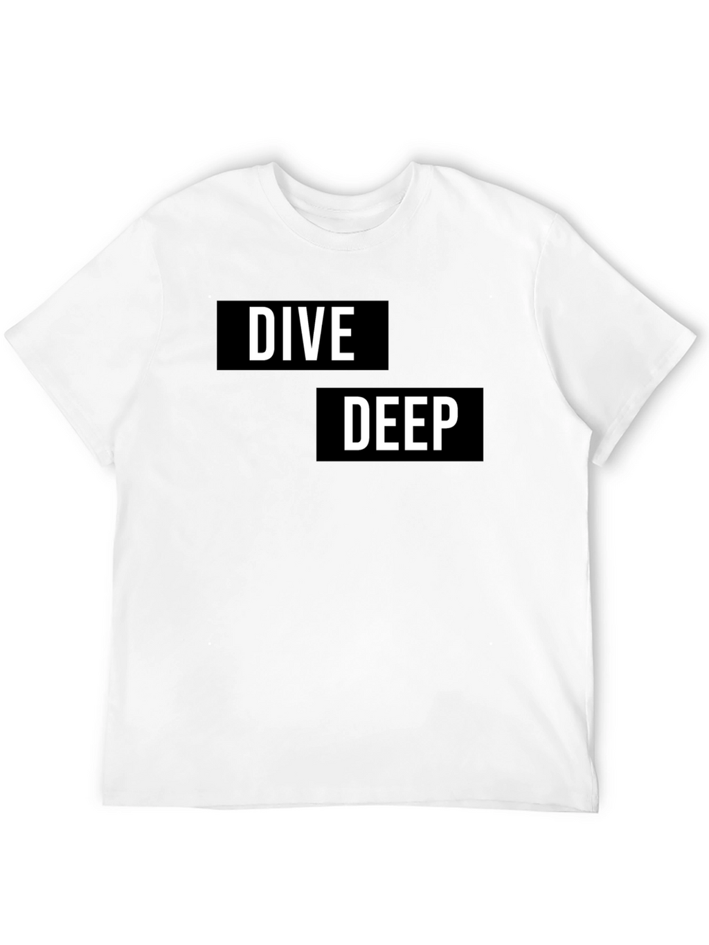 Dive Deep Graphic T-Shirt - Black Cotton Tee