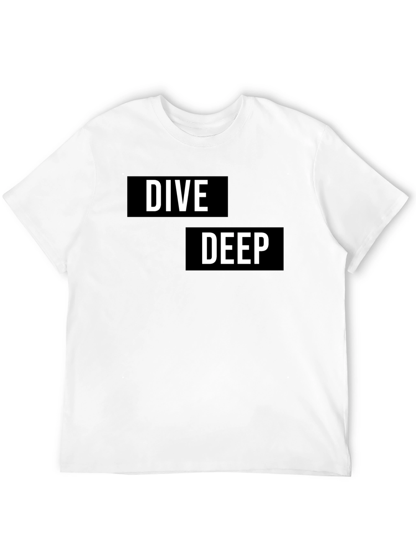 Dive Deep Graphic T-Shirt - Black Cotton Tee