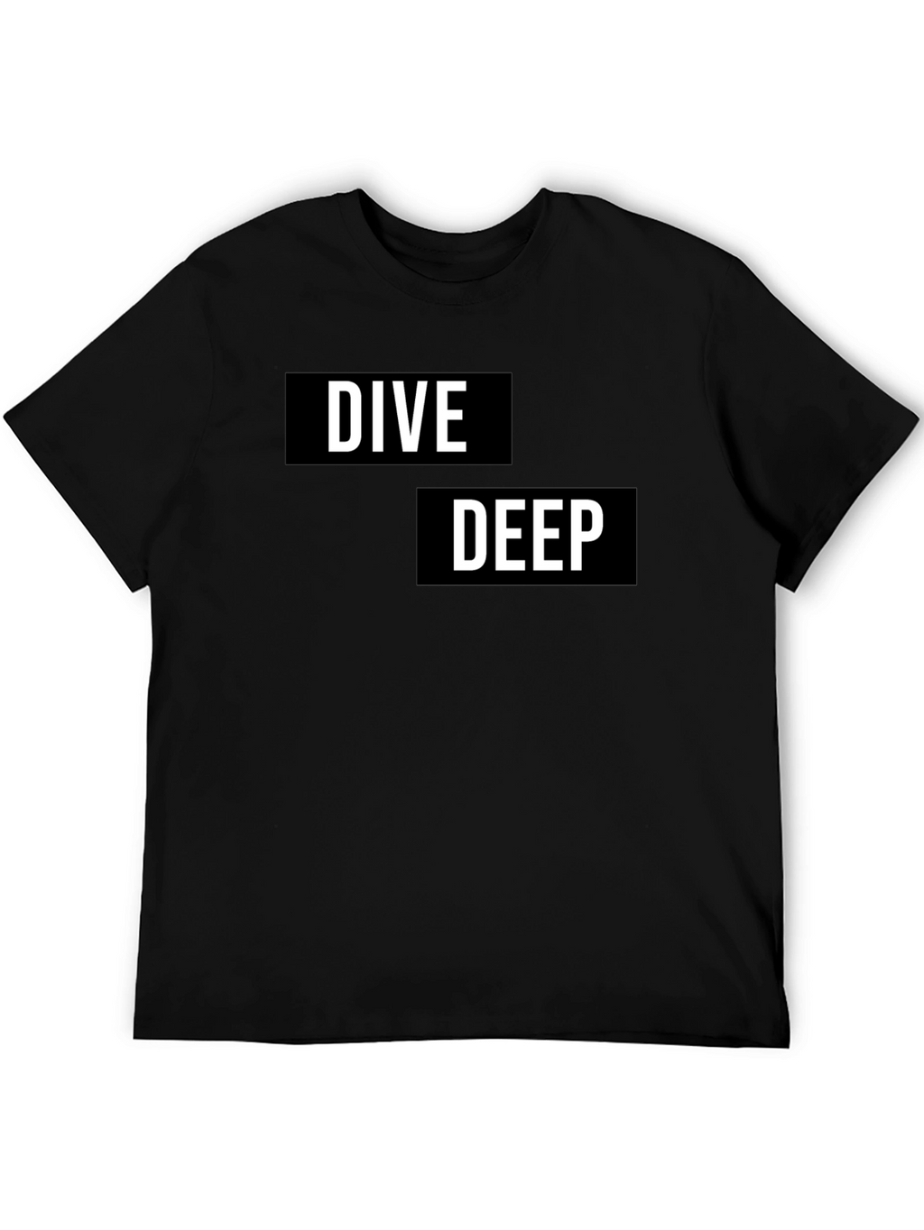 Dive Deep Graphic T-Shirt - Black Cotton Tee