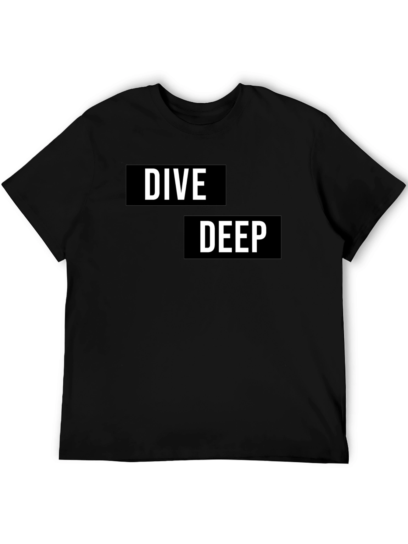 Dive Deep Graphic T-Shirt - Black Cotton Tee