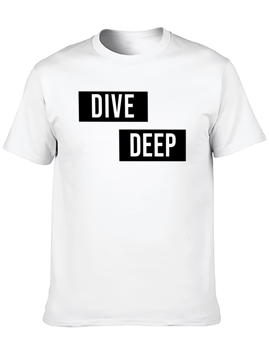 Dive Deep Graphic T-Shirt - Black Cotton Tee