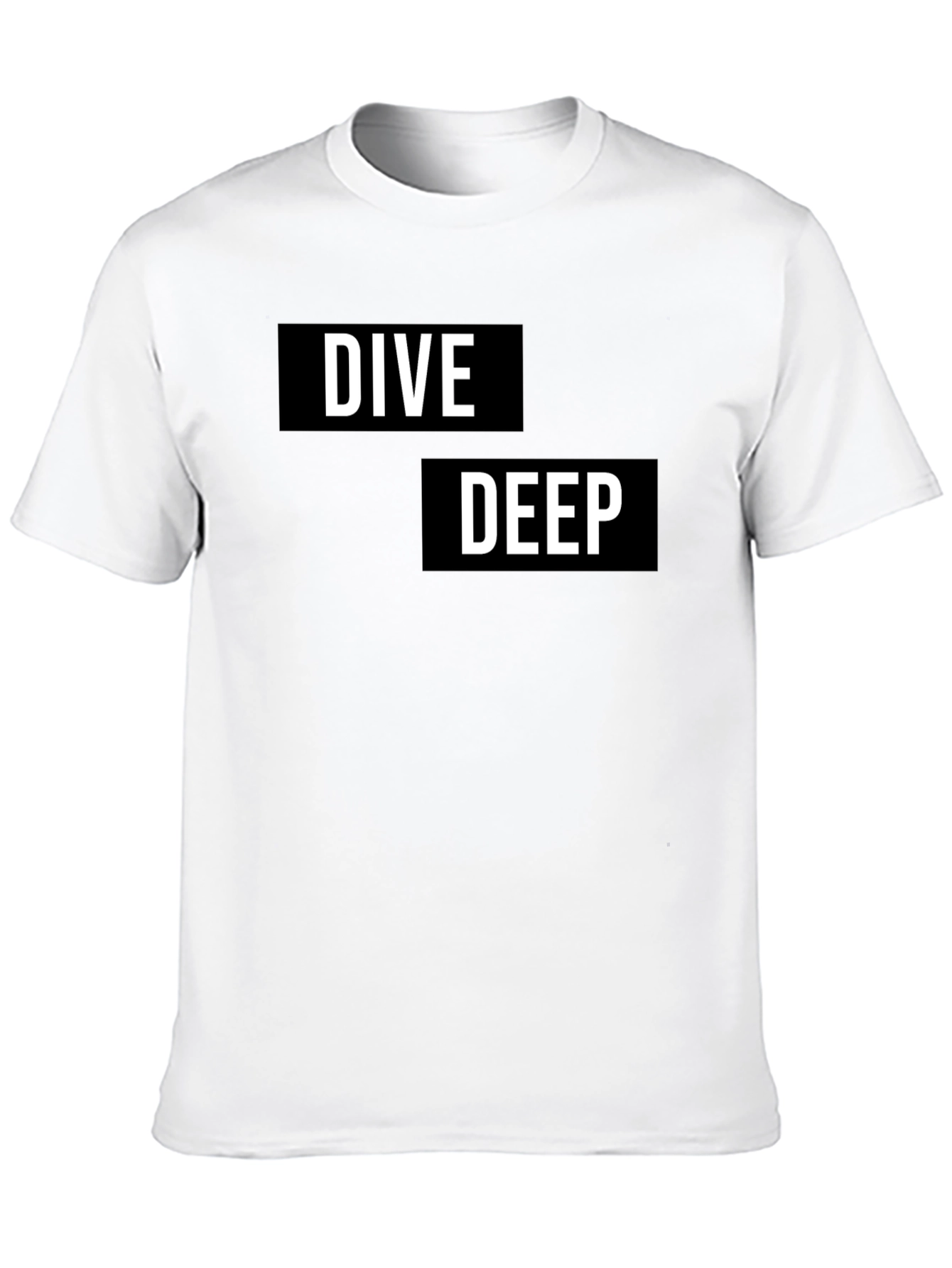 Dive Deep Graphic T-Shirt - Black Cotton Tee