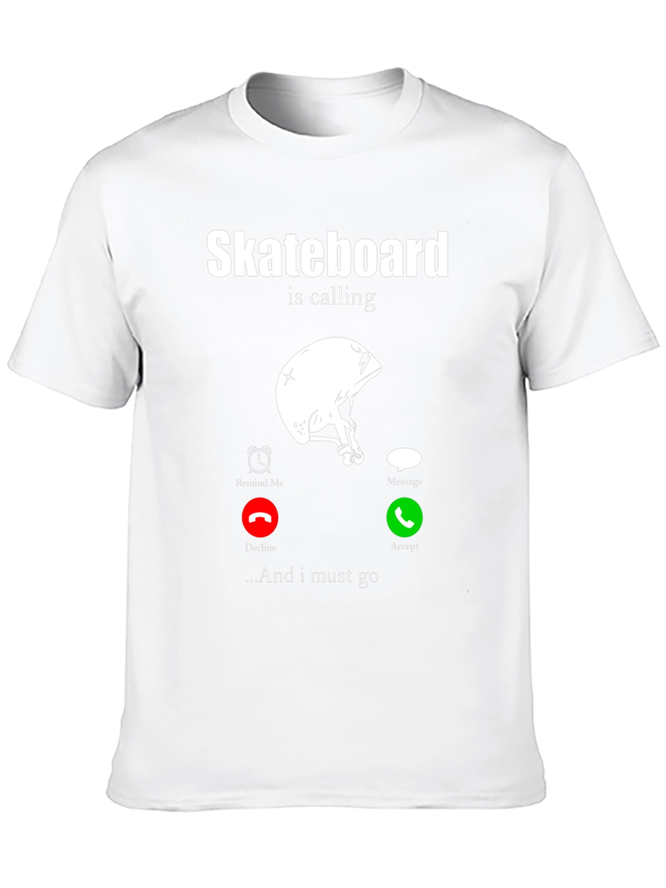 Skateboard Calling Black Graphic Tee